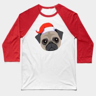 Santa Pug Baseball T-Shirt